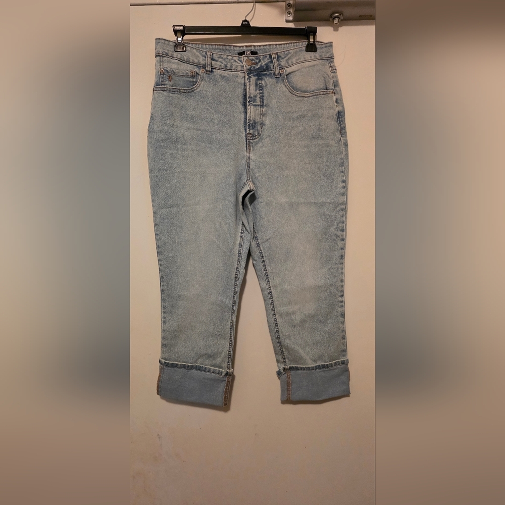 Frye Women's Denim Cropped Cuffed Jeans - Light Blue